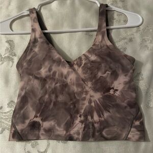 Tie-Dye gray and pink lululemon align tank size 2